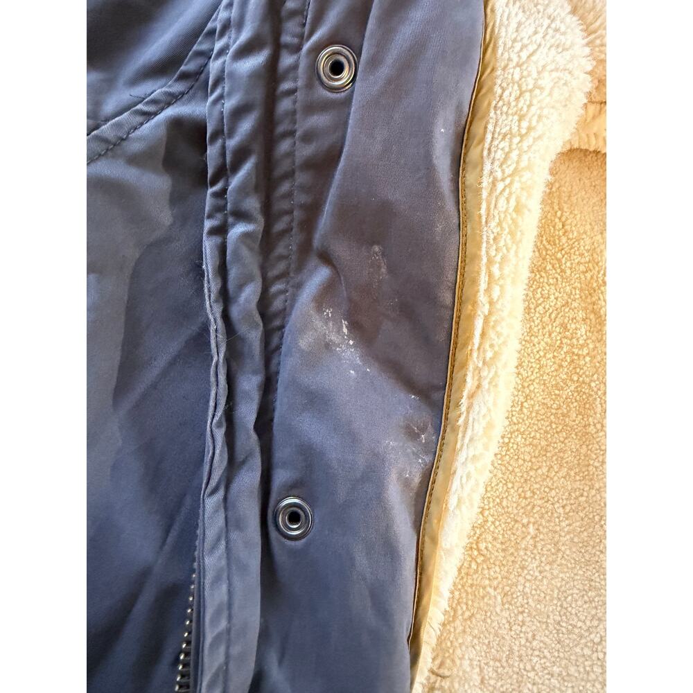 Scotch & Soda Teddy Lined Men's Parka Large Winter Fishtail Camping Field Jacket - Picture 11 of 16